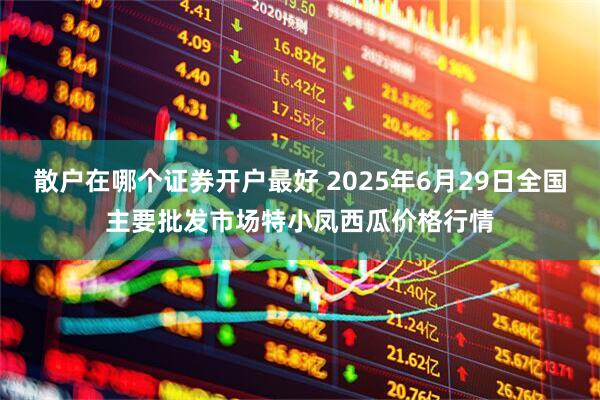 散户在哪个证券开户最好 2025年6月29日全国主要批发市场特小凤西瓜价格行情